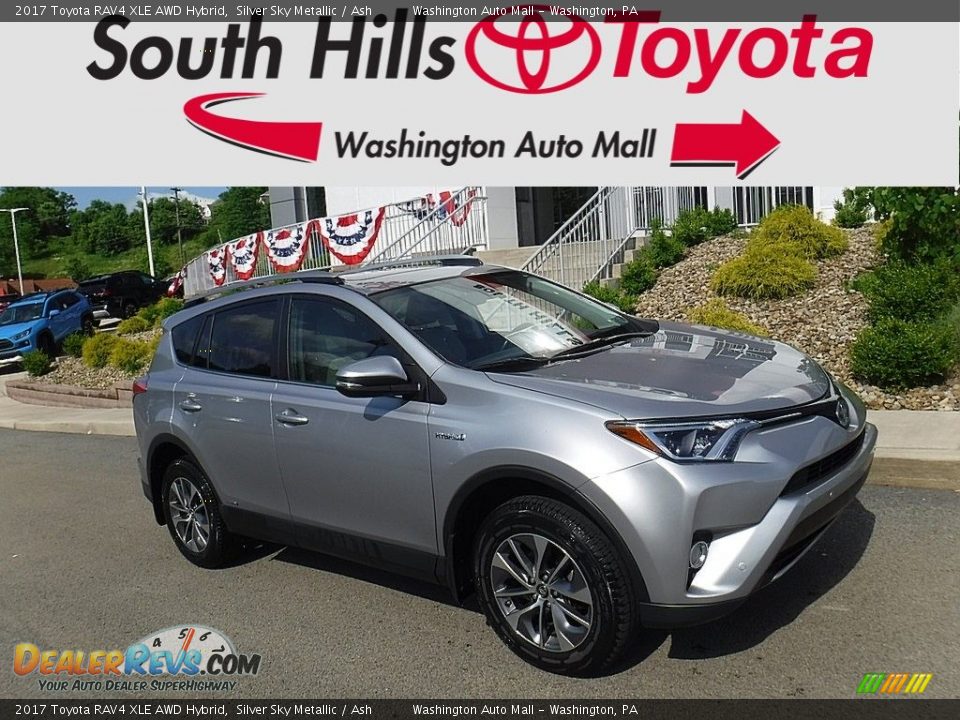 2017 Toyota RAV4 XLE AWD Hybrid Silver Sky Metallic / Ash Photo #1