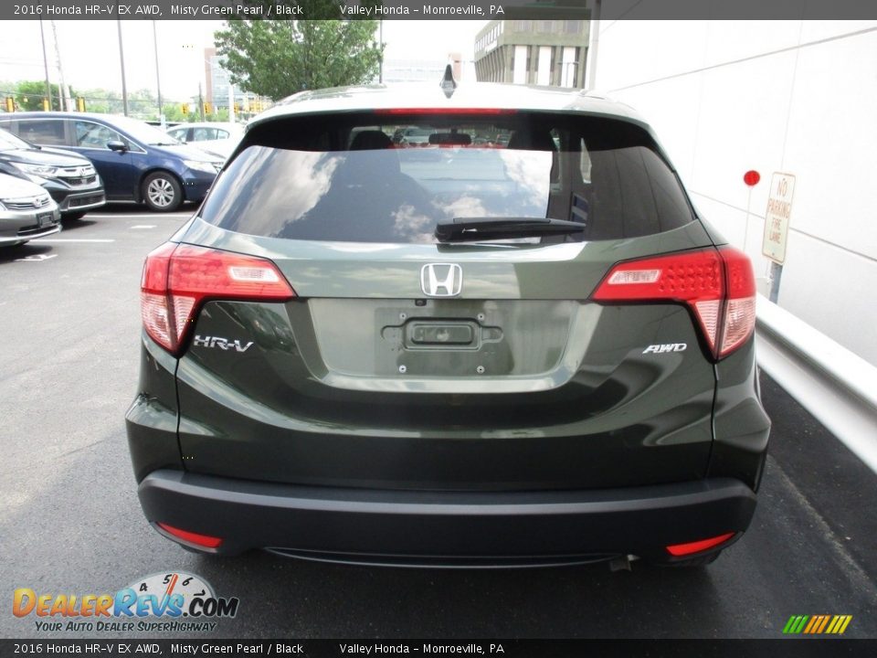 2016 Honda HR-V EX AWD Misty Green Pearl / Black Photo #4