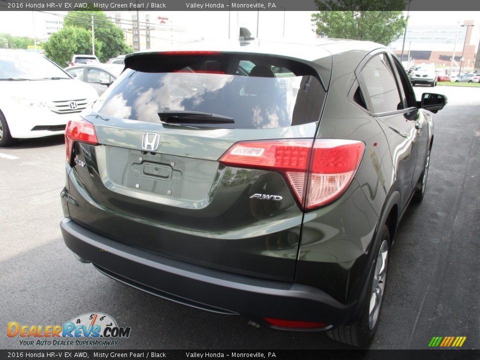 2016 Honda HR-V EX AWD Misty Green Pearl / Black Photo #5