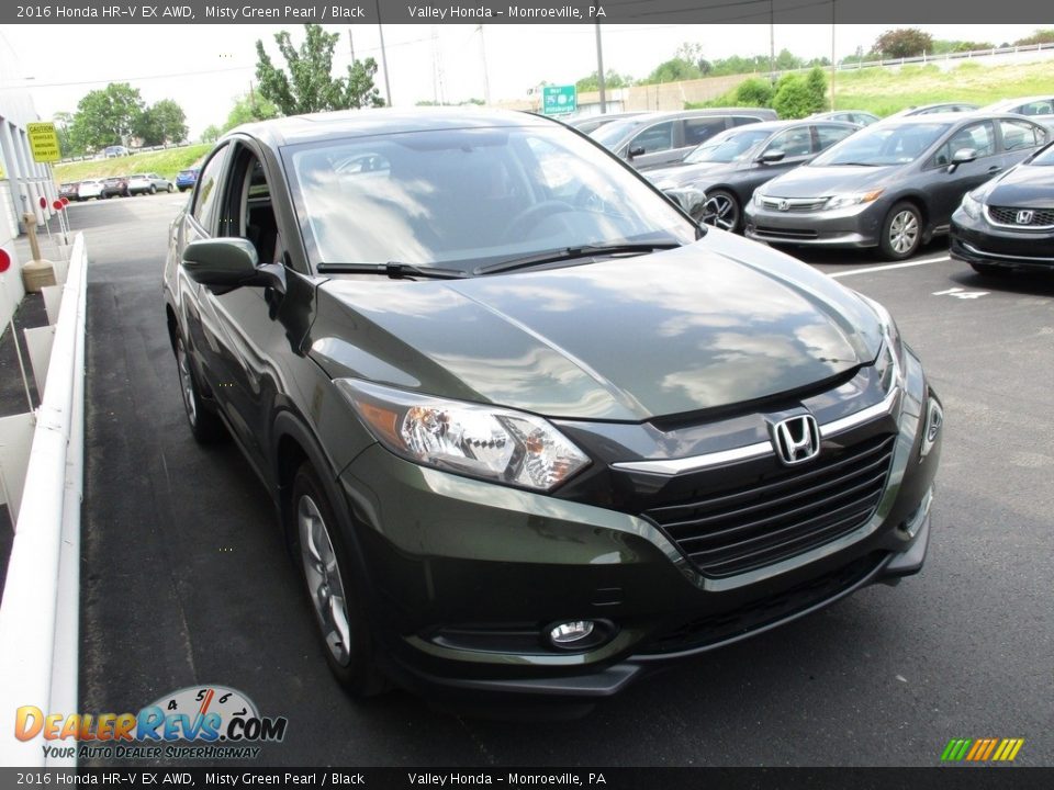 2016 Honda HR-V EX AWD Misty Green Pearl / Black Photo #7