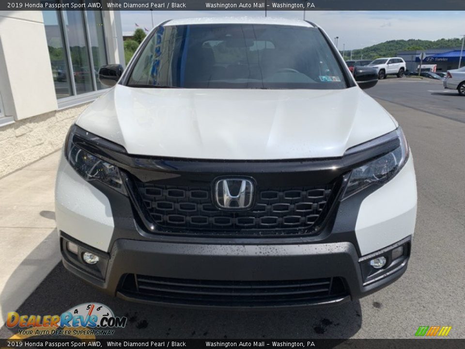 2019 Honda Passport Sport AWD White Diamond Pearl / Black Photo #3