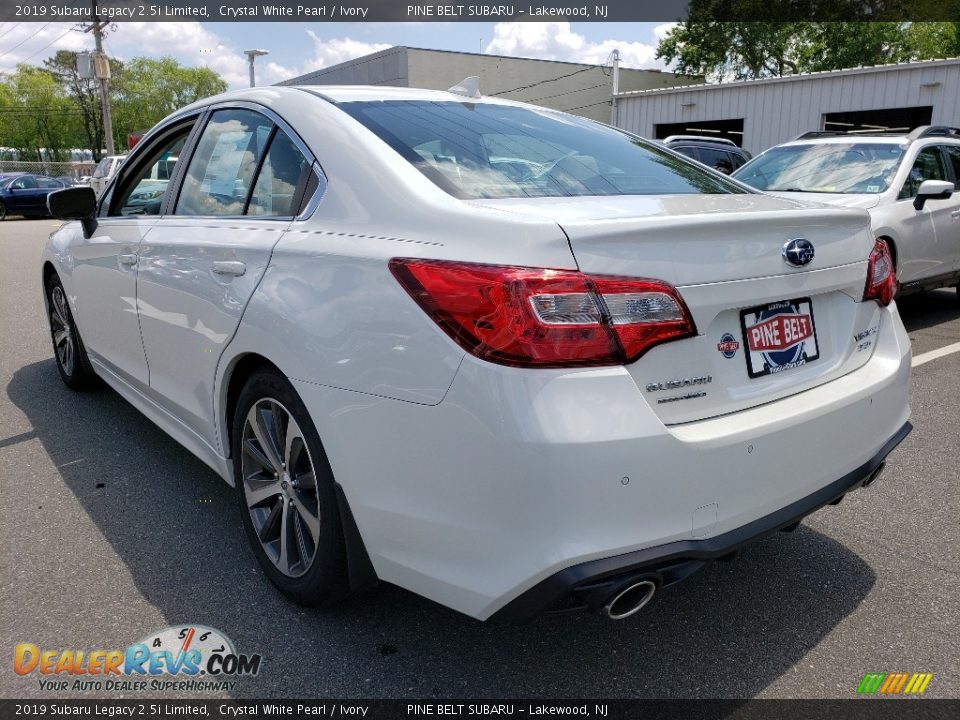 2019 Subaru Legacy 2.5i Limited Crystal White Pearl / Ivory Photo #4