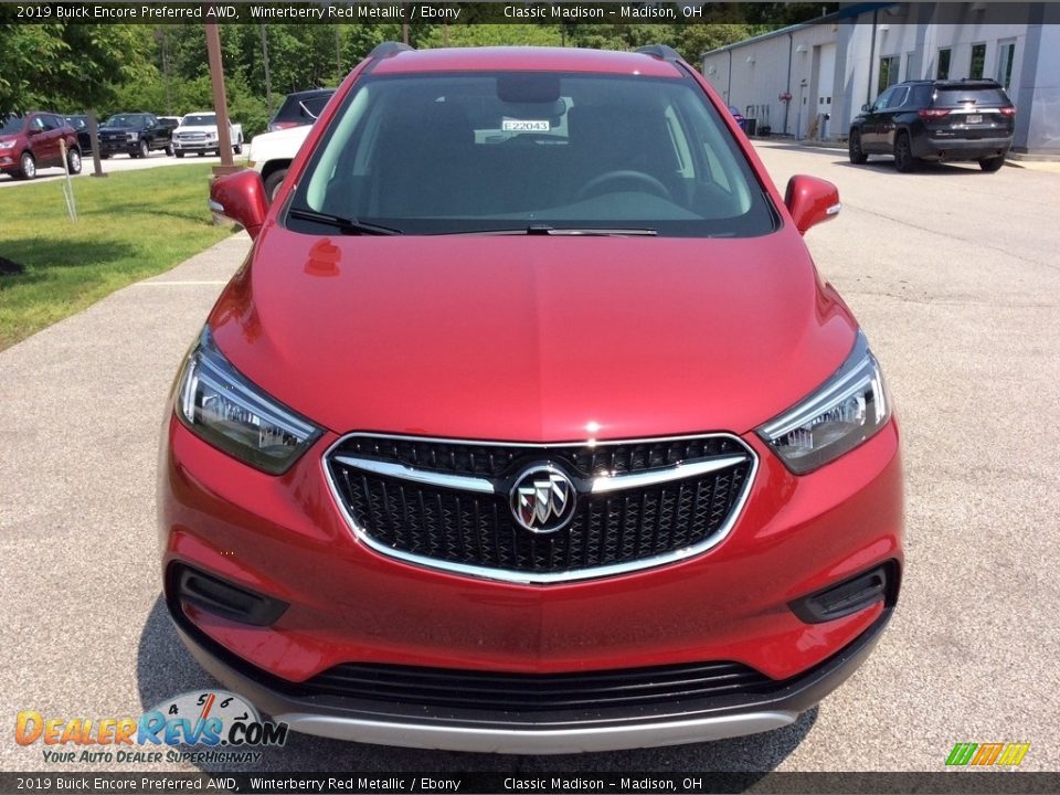 2019 Buick Encore Preferred AWD Winterberry Red Metallic / Ebony Photo #2