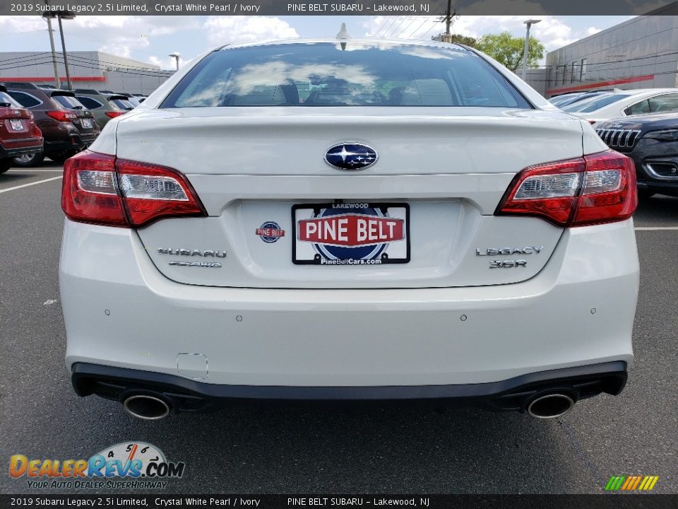 2019 Subaru Legacy 2.5i Limited Crystal White Pearl / Ivory Photo #5