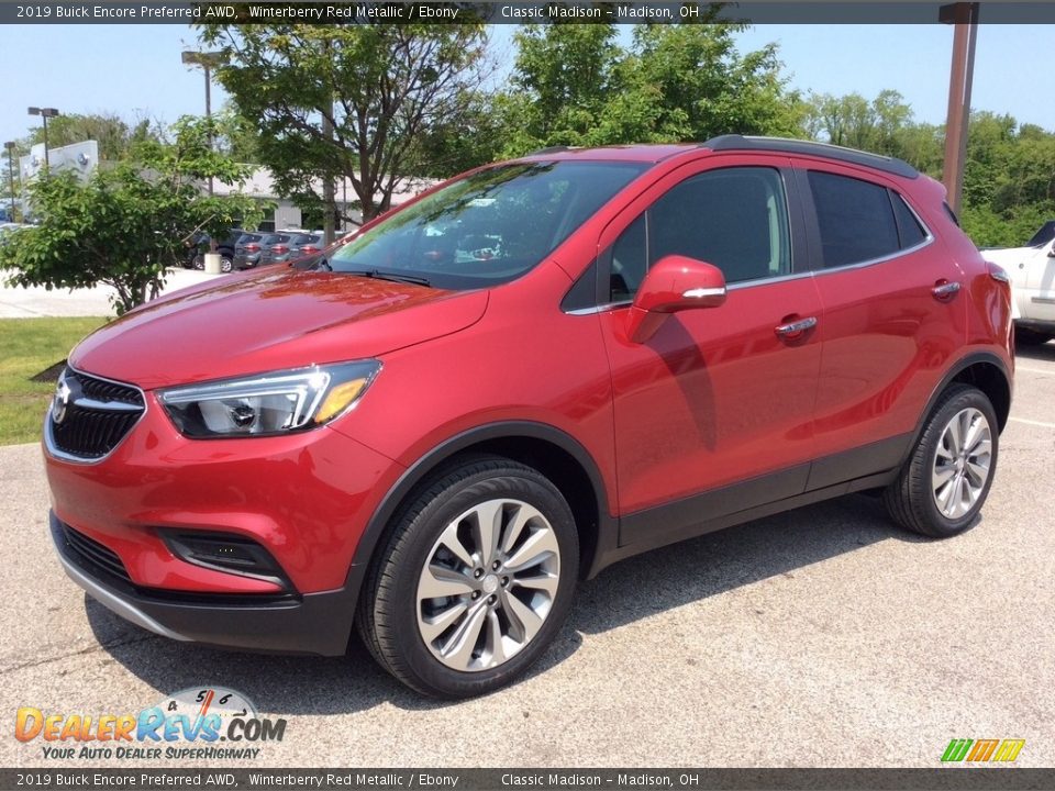 2019 Buick Encore Preferred AWD Winterberry Red Metallic / Ebony Photo #3