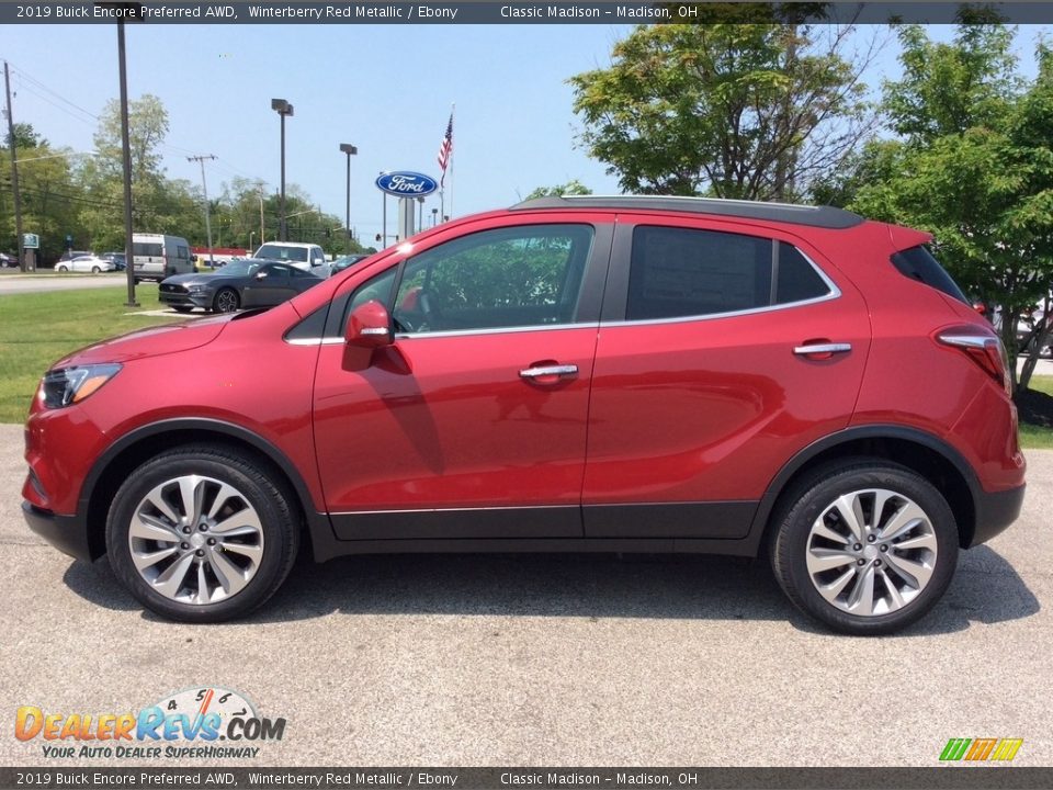 2019 Buick Encore Preferred AWD Winterberry Red Metallic / Ebony Photo #4