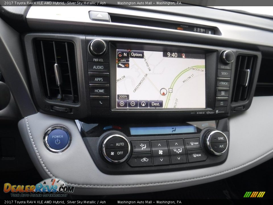 2017 Toyota RAV4 XLE AWD Hybrid Silver Sky Metallic / Ash Photo #17