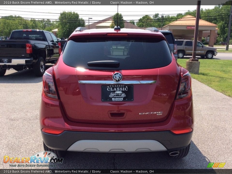 2019 Buick Encore Preferred AWD Winterberry Red Metallic / Ebony Photo #6