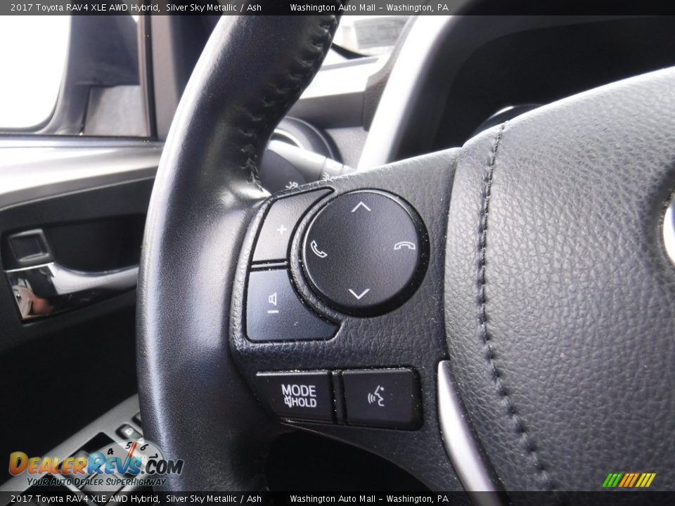 2017 Toyota RAV4 XLE AWD Hybrid Silver Sky Metallic / Ash Photo #22