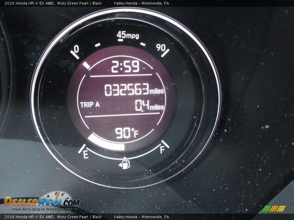 2016 Honda HR-V EX AWD Misty Green Pearl / Black Photo #20