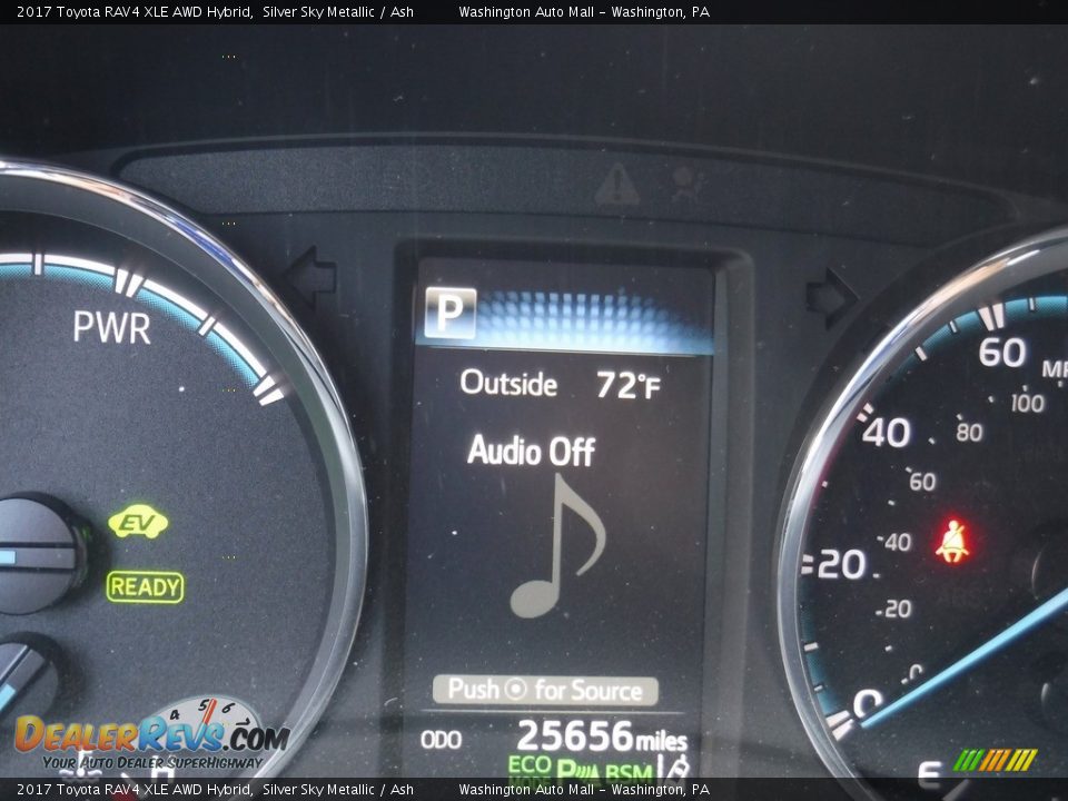 2017 Toyota RAV4 XLE AWD Hybrid Silver Sky Metallic / Ash Photo #30