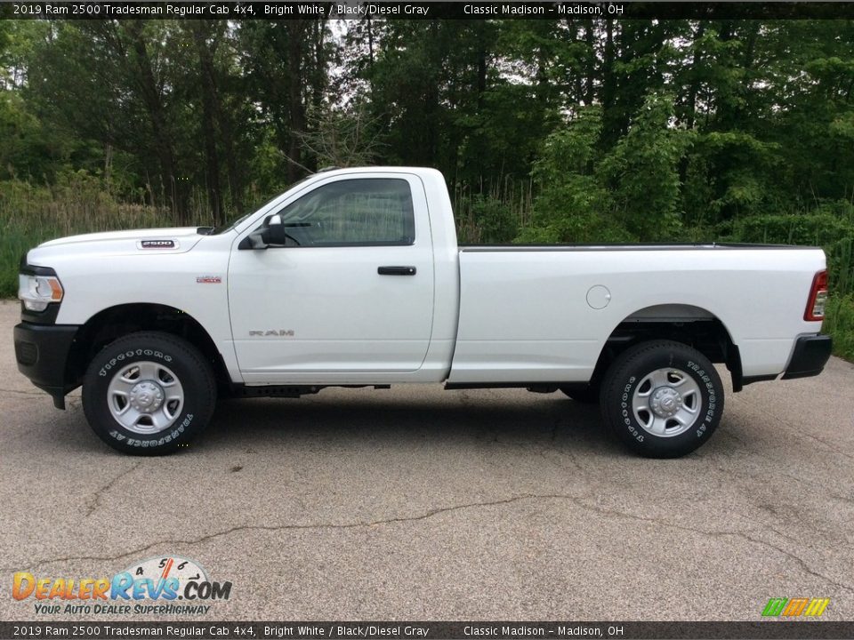 2019 Ram 2500 Tradesman Regular Cab 4x4 Bright White / Black/Diesel Gray Photo #3
