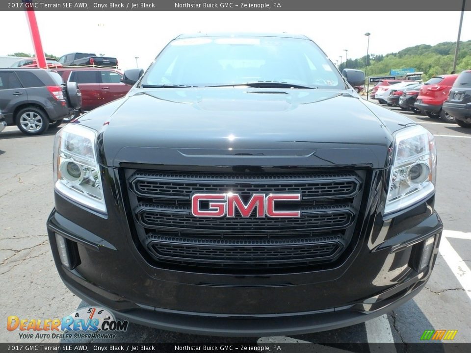 2017 GMC Terrain SLE AWD Onyx Black / Jet Black Photo #3