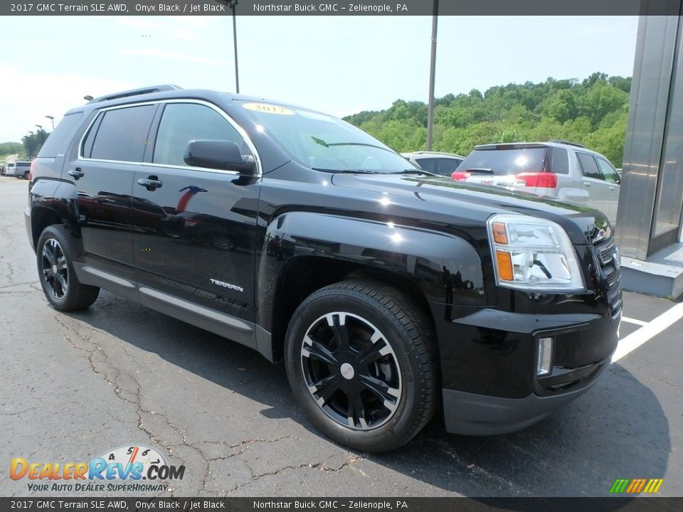 2017 GMC Terrain SLE AWD Onyx Black / Jet Black Photo #4