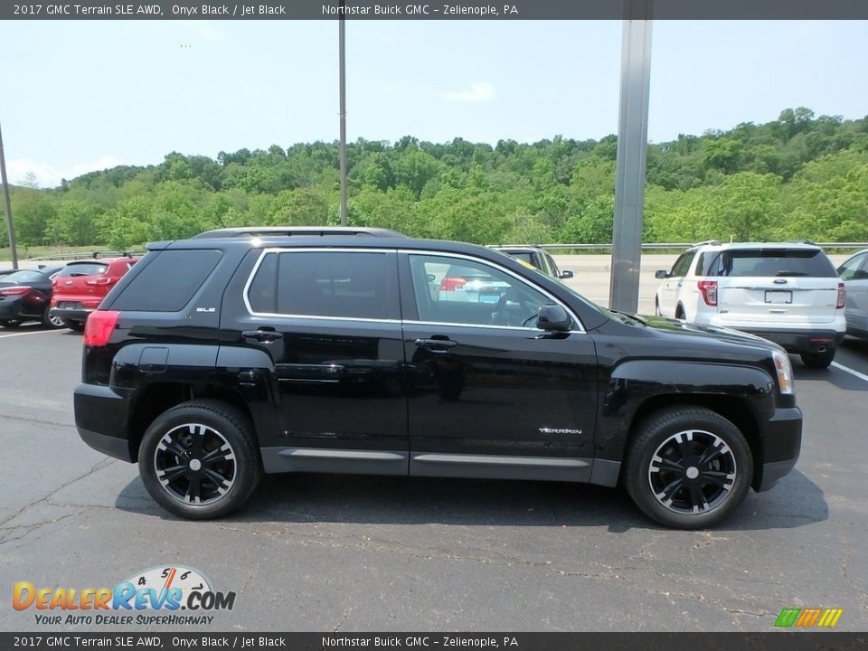 2017 GMC Terrain SLE AWD Onyx Black / Jet Black Photo #5