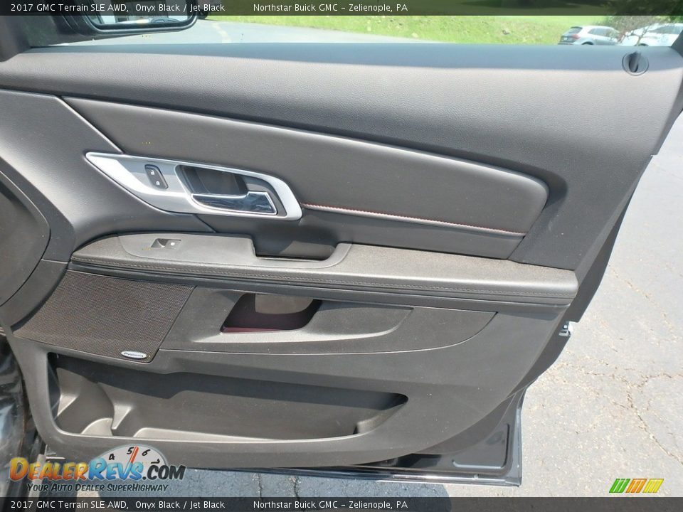 2017 GMC Terrain SLE AWD Onyx Black / Jet Black Photo #7