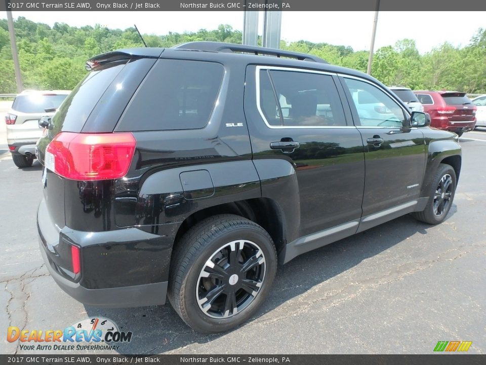 2017 GMC Terrain SLE AWD Onyx Black / Jet Black Photo #9