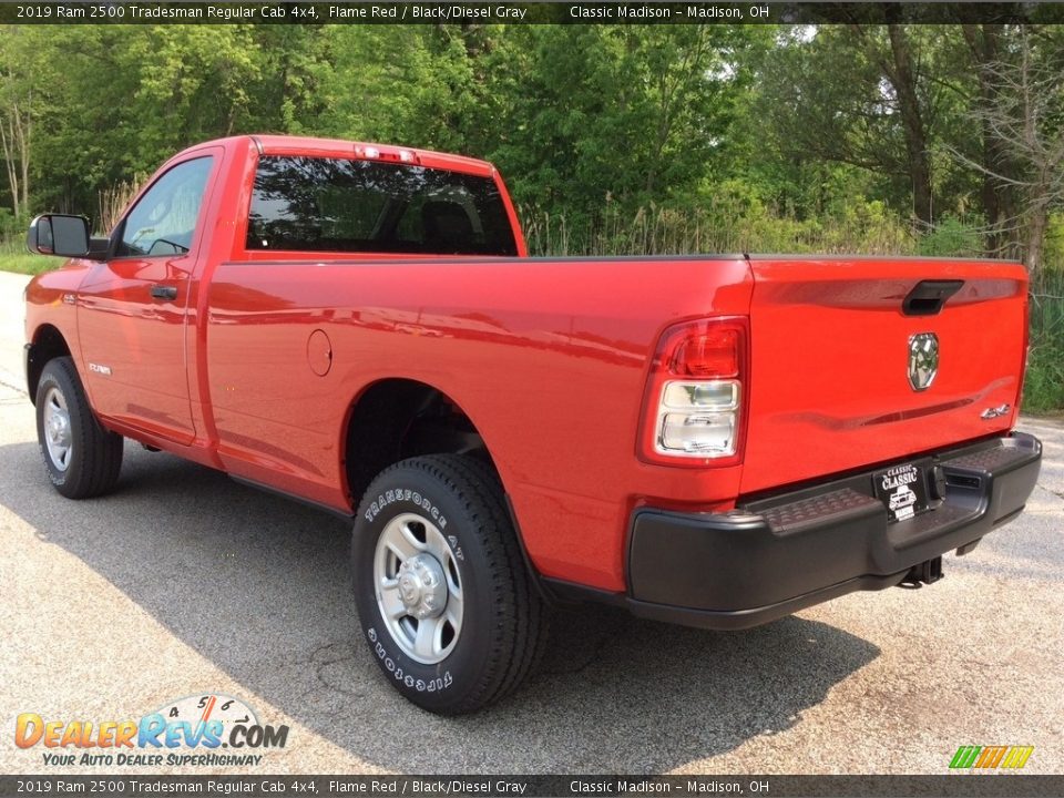 2019 Ram 2500 Tradesman Regular Cab 4x4 Flame Red / Black/Diesel Gray Photo #4