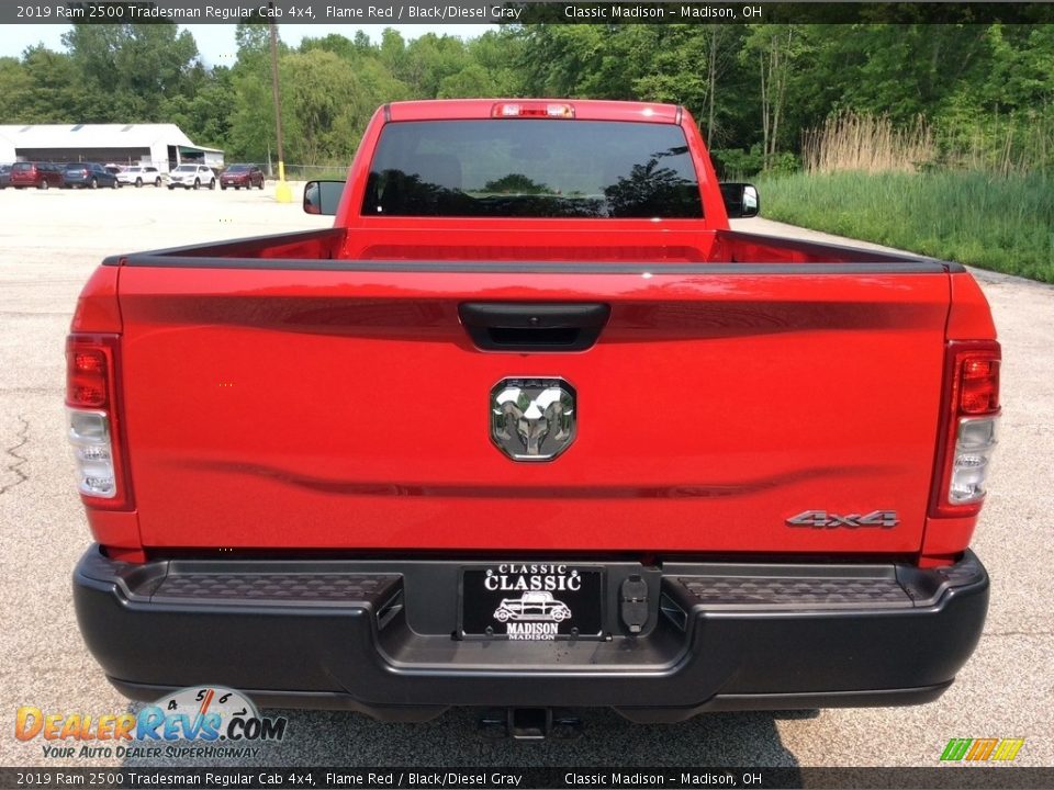 2019 Ram 2500 Tradesman Regular Cab 4x4 Flame Red / Black/Diesel Gray Photo #5