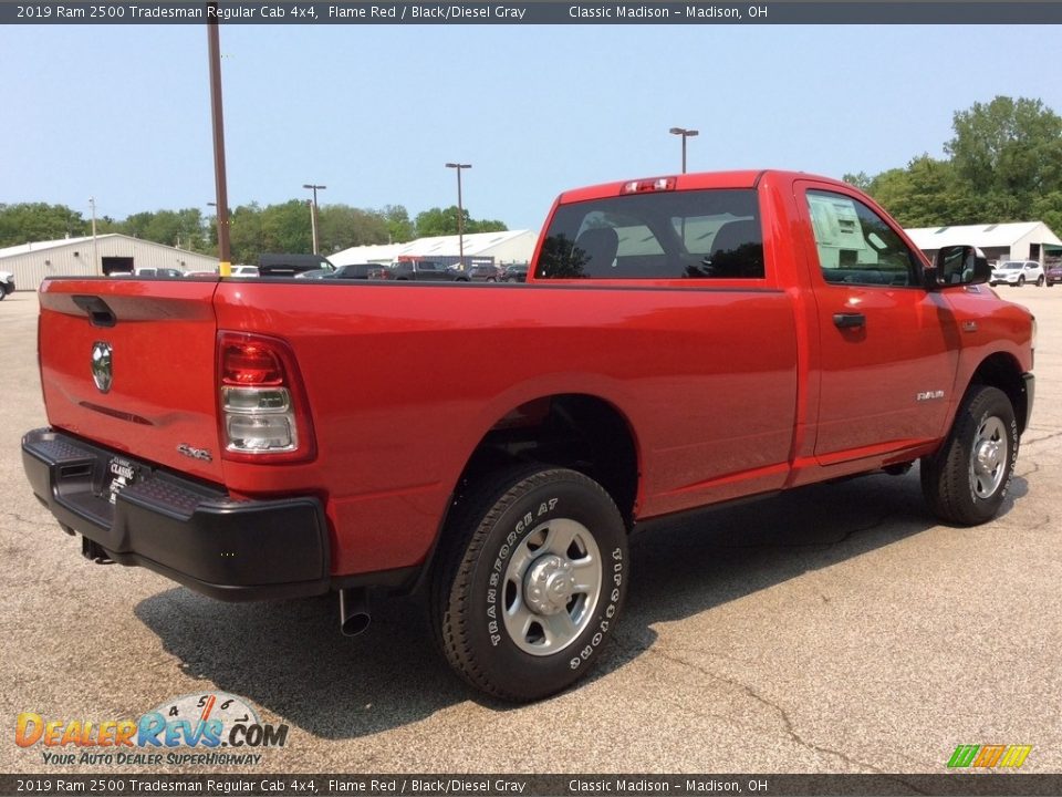 2019 Ram 2500 Tradesman Regular Cab 4x4 Flame Red / Black/Diesel Gray Photo #6