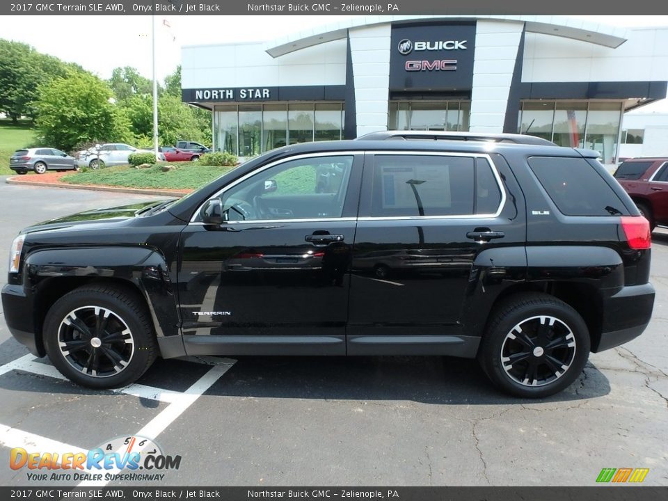 2017 GMC Terrain SLE AWD Onyx Black / Jet Black Photo #13