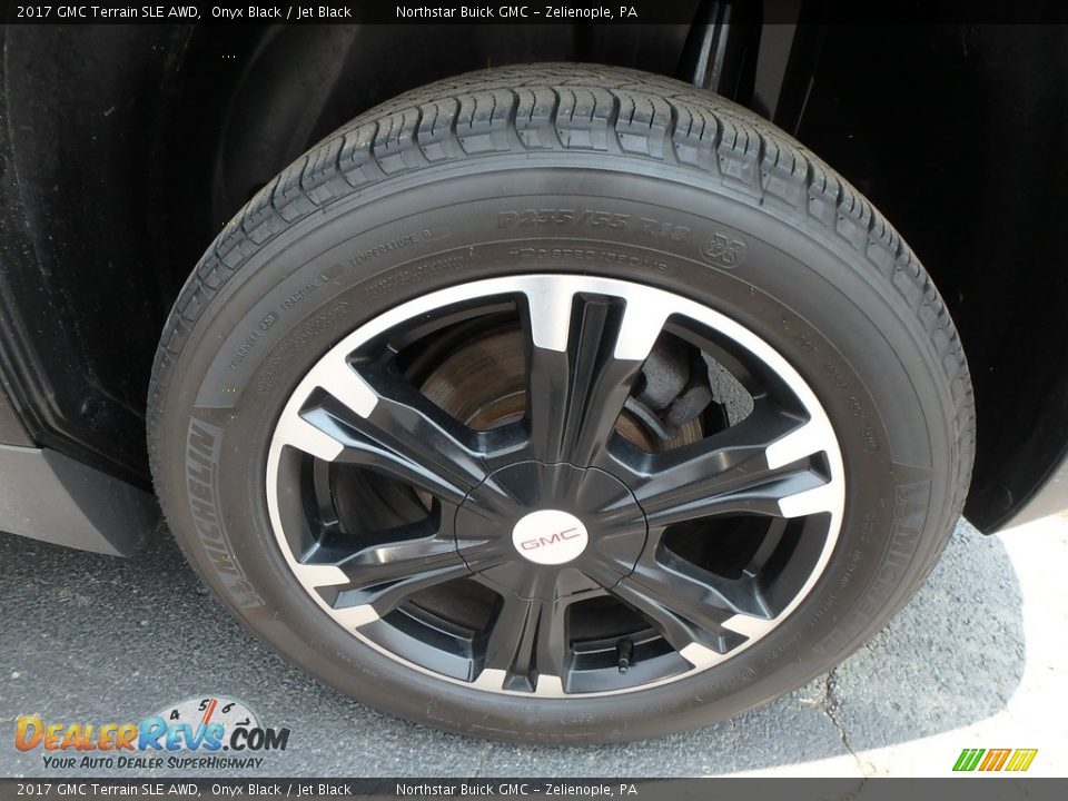 2017 GMC Terrain SLE AWD Onyx Black / Jet Black Photo #14