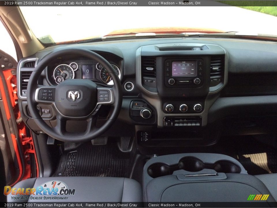 2019 Ram 2500 Tradesman Regular Cab 4x4 Flame Red / Black/Diesel Gray Photo #12