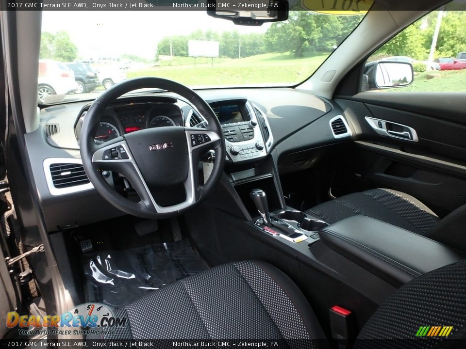 2017 GMC Terrain SLE AWD Onyx Black / Jet Black Photo #17