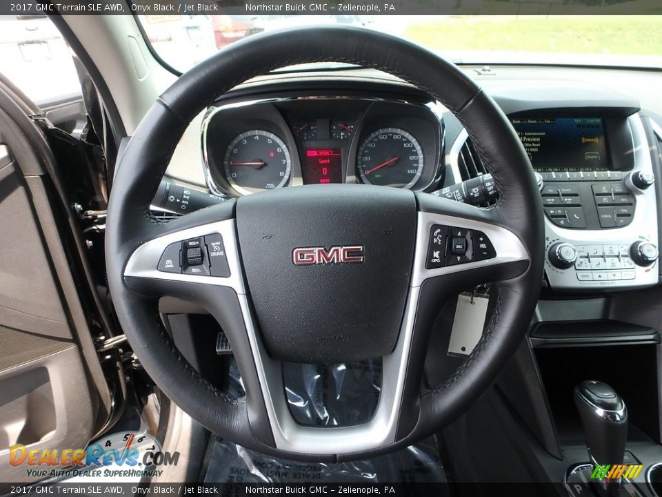 2017 GMC Terrain SLE AWD Onyx Black / Jet Black Photo #23
