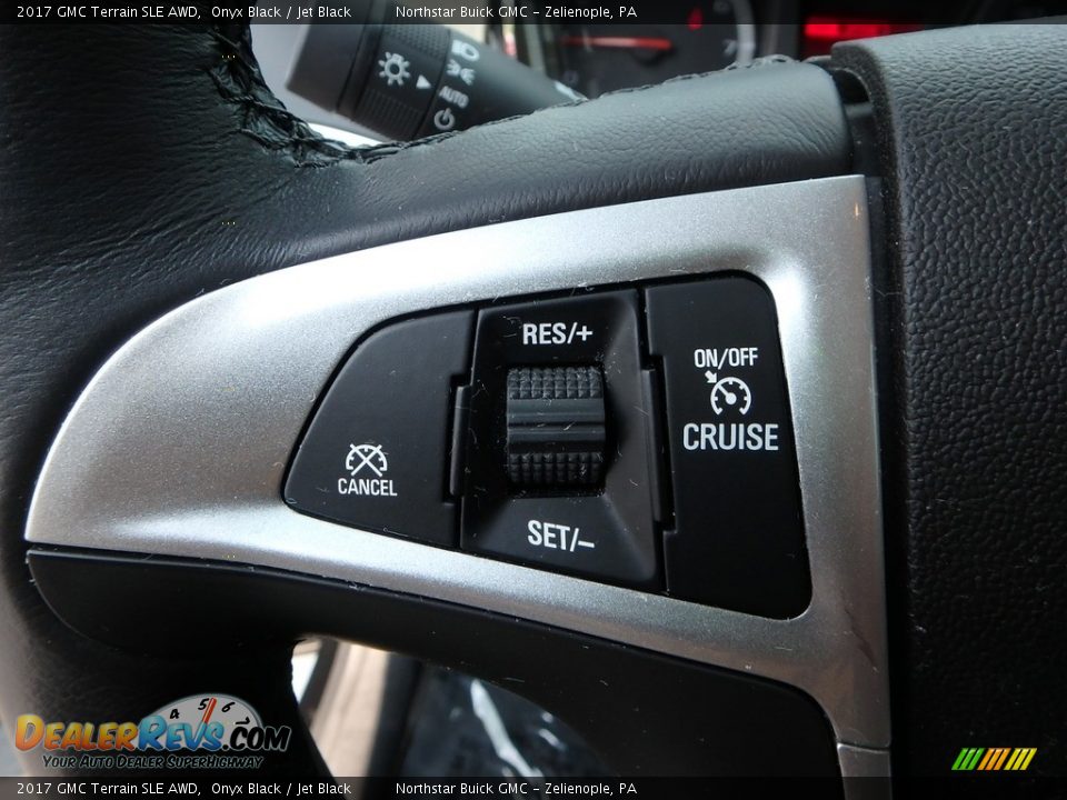 2017 GMC Terrain SLE AWD Onyx Black / Jet Black Photo #24