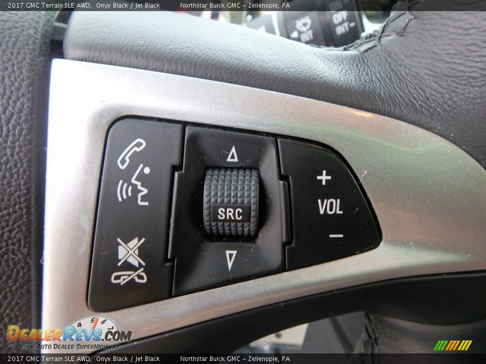 2017 GMC Terrain SLE AWD Onyx Black / Jet Black Photo #25