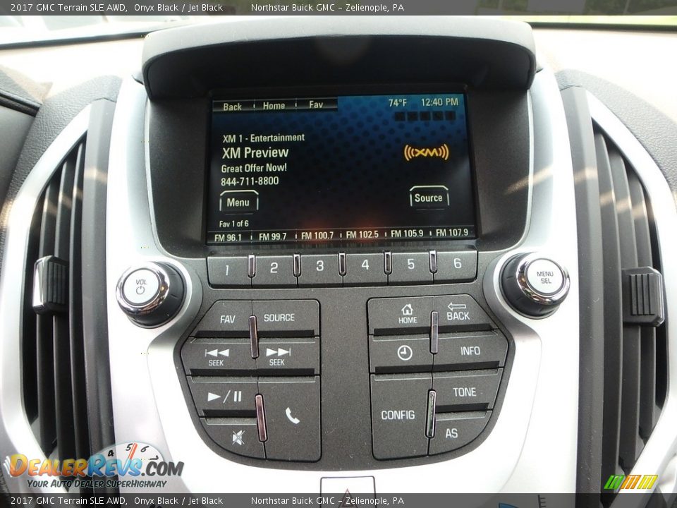 2017 GMC Terrain SLE AWD Onyx Black / Jet Black Photo #27