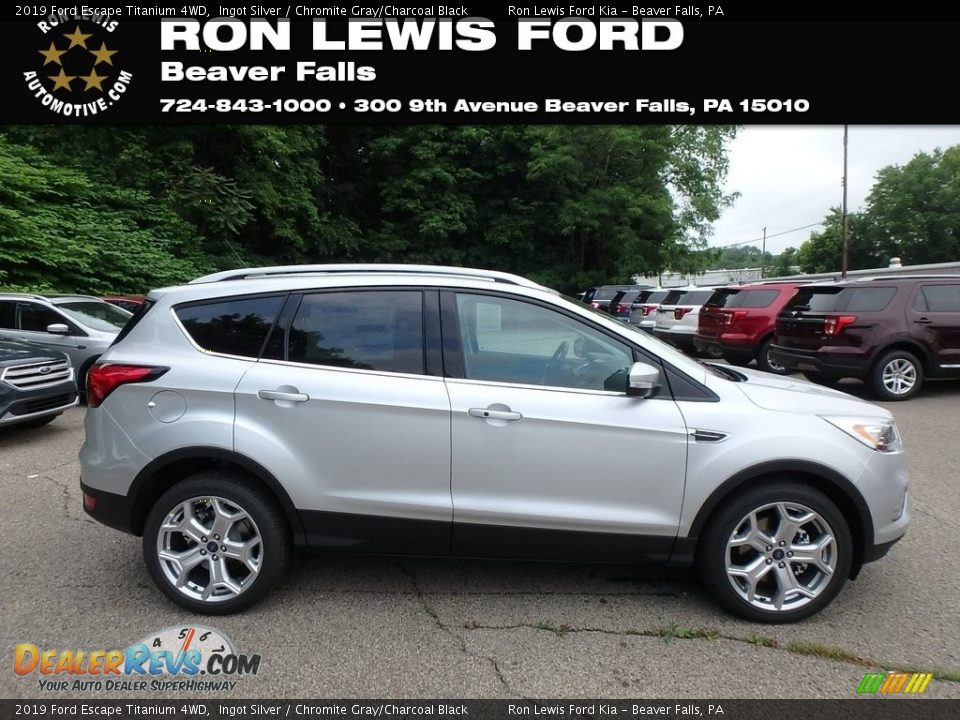 2019 Ford Escape Titanium 4WD Ingot Silver / Chromite Gray/Charcoal Black Photo #1