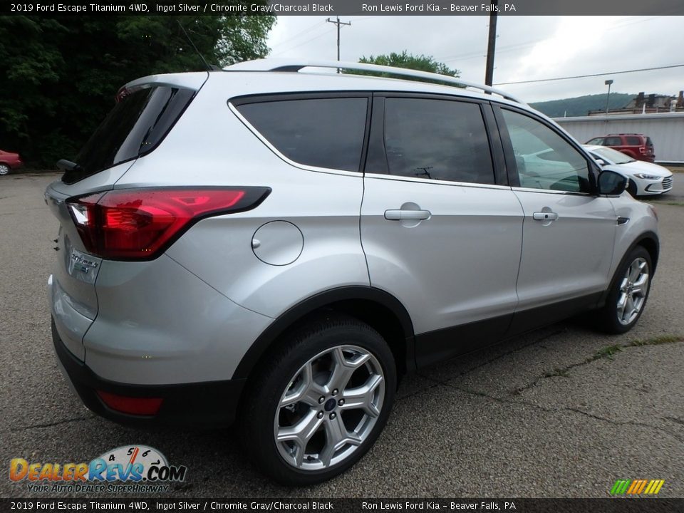 2019 Ford Escape Titanium 4WD Ingot Silver / Chromite Gray/Charcoal Black Photo #2