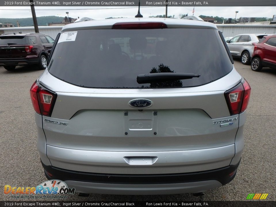 2019 Ford Escape Titanium 4WD Ingot Silver / Chromite Gray/Charcoal Black Photo #3
