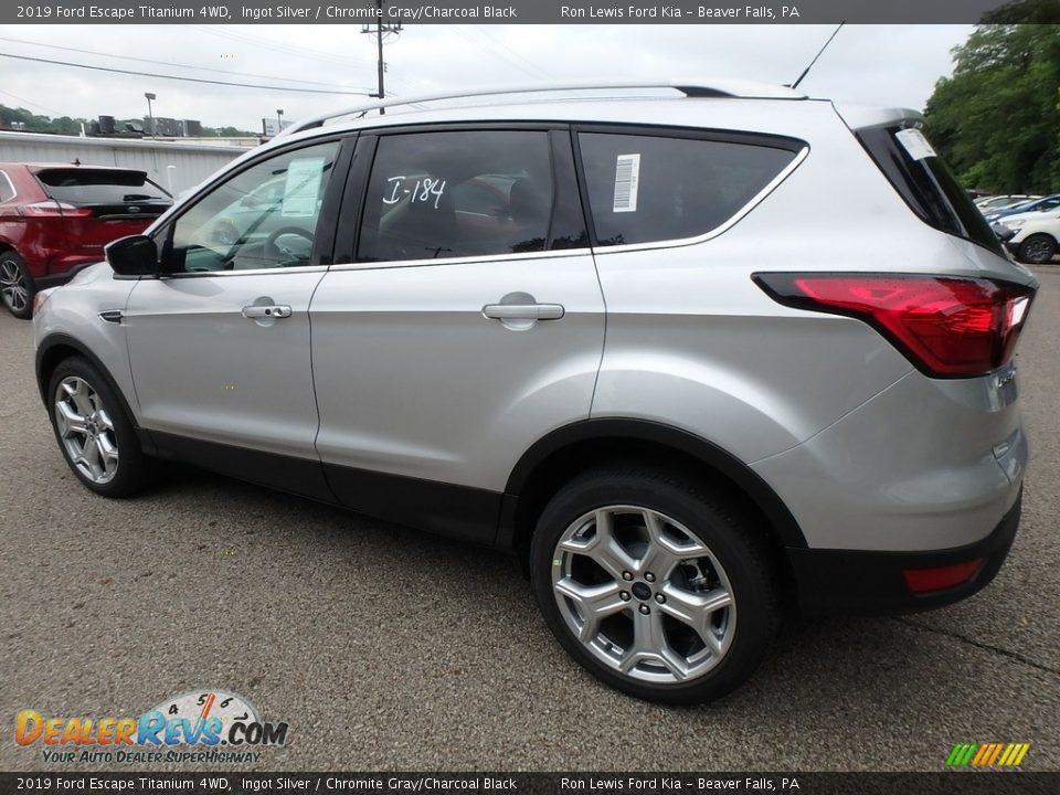 2019 Ford Escape Titanium 4WD Ingot Silver / Chromite Gray/Charcoal Black Photo #5