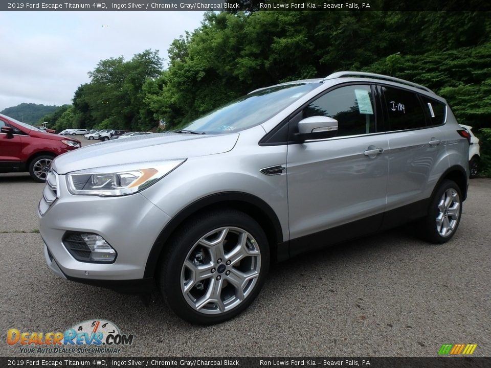 2019 Ford Escape Titanium 4WD Ingot Silver / Chromite Gray/Charcoal Black Photo #7