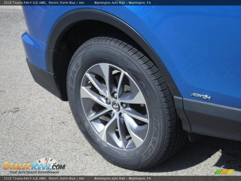2016 Toyota RAV4 XLE AWD Electric Storm Blue / Ash Photo #3