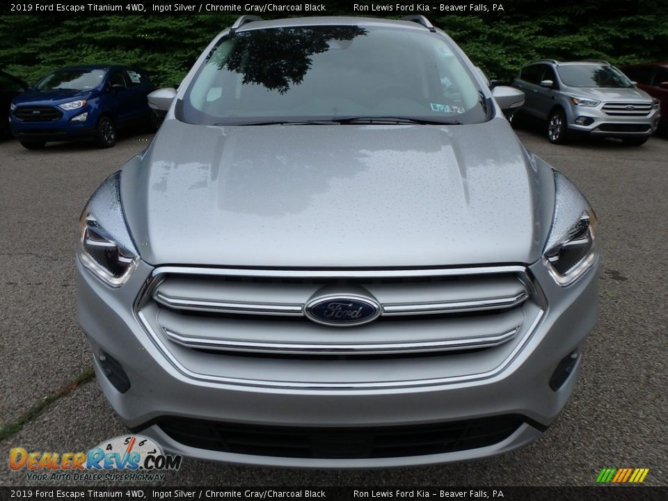 2019 Ford Escape Titanium 4WD Ingot Silver / Chromite Gray/Charcoal Black Photo #8