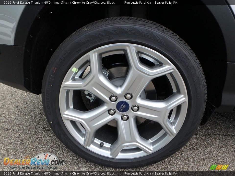 2019 Ford Escape Titanium 4WD Ingot Silver / Chromite Gray/Charcoal Black Photo #10