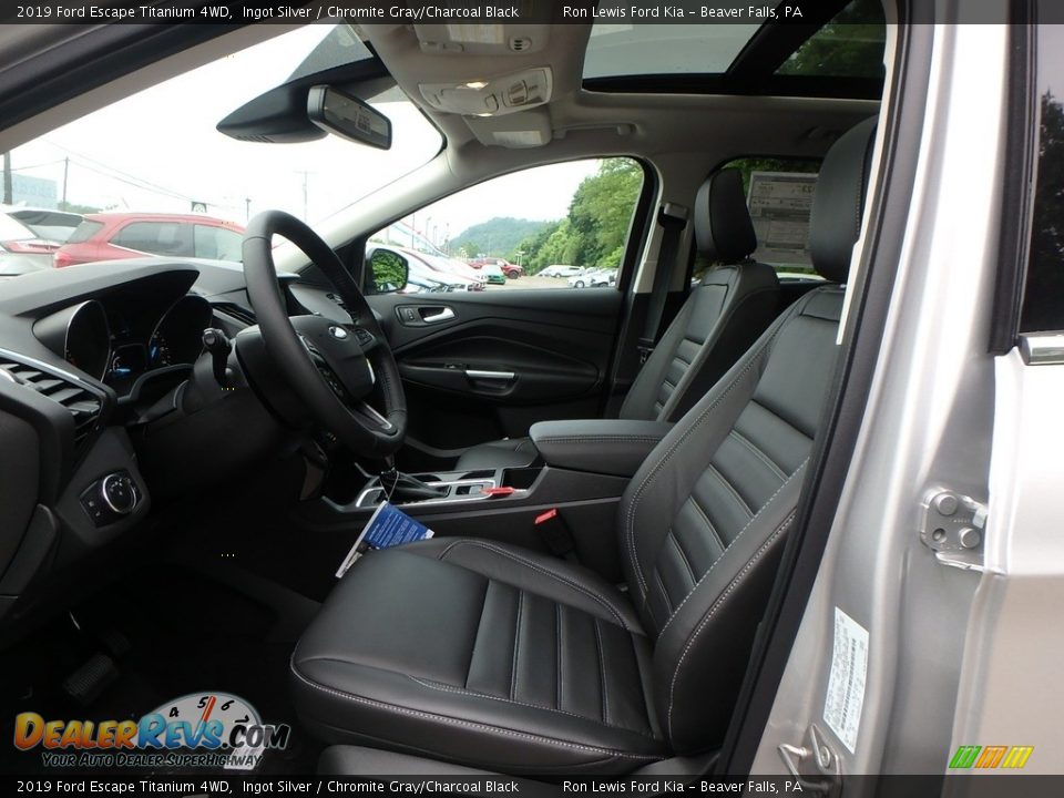 2019 Ford Escape Titanium 4WD Ingot Silver / Chromite Gray/Charcoal Black Photo #11