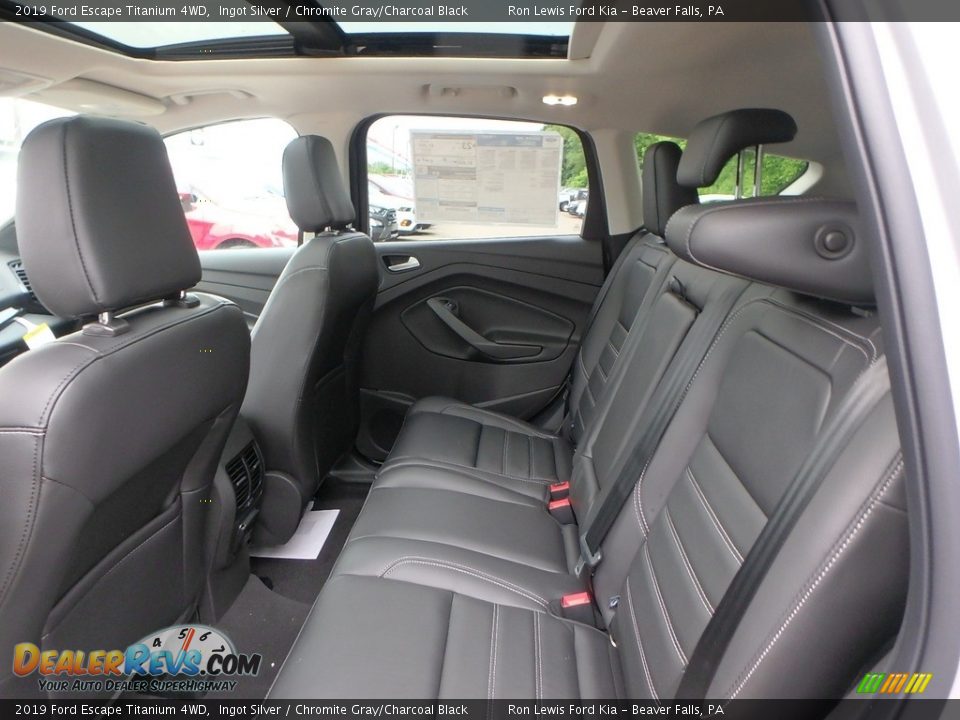 2019 Ford Escape Titanium 4WD Ingot Silver / Chromite Gray/Charcoal Black Photo #12