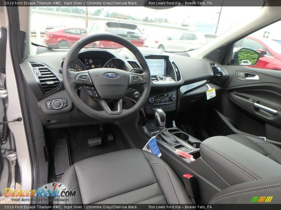 2019 Ford Escape Titanium 4WD Ingot Silver / Chromite Gray/Charcoal Black Photo #13