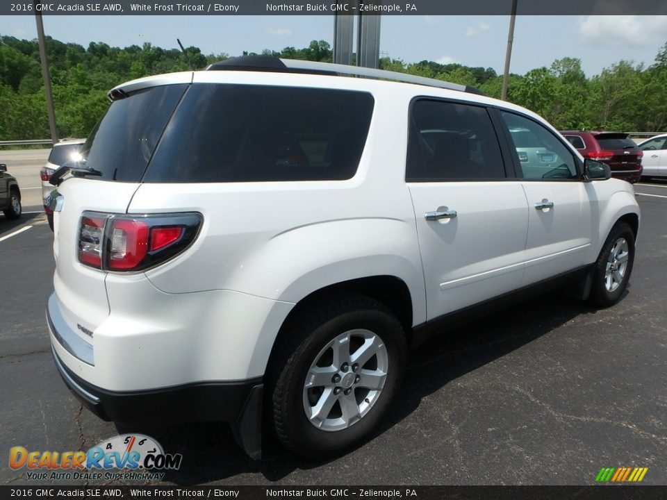 2016 GMC Acadia SLE AWD White Frost Tricoat / Ebony Photo #10