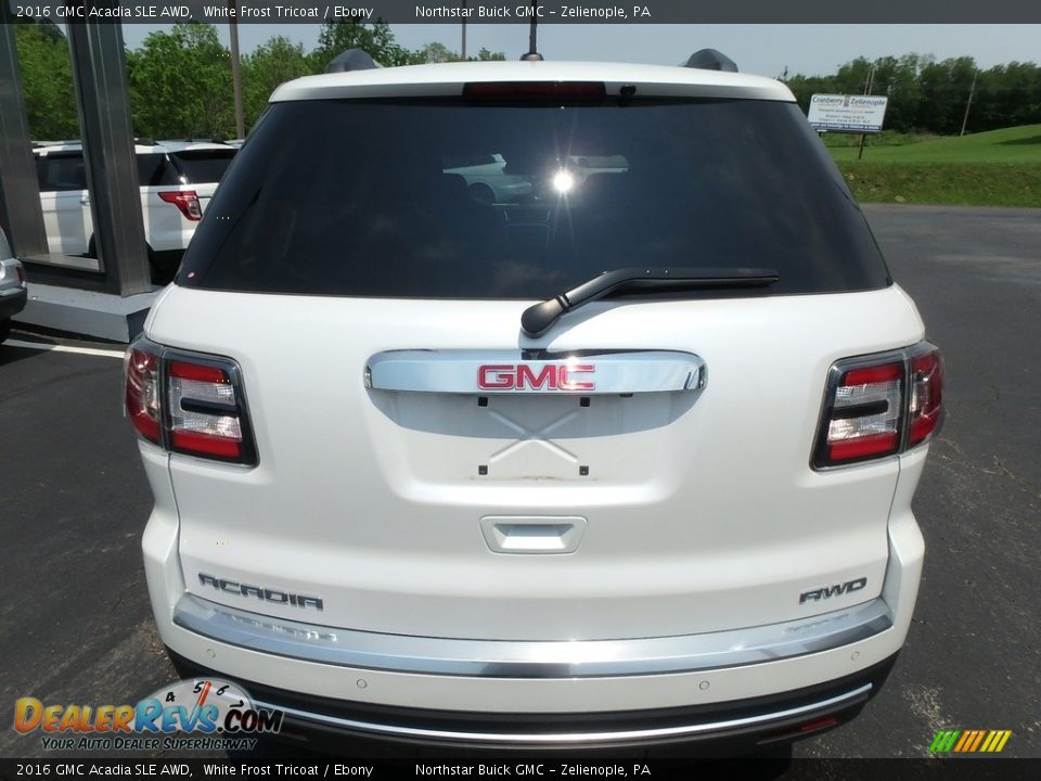 2016 GMC Acadia SLE AWD White Frost Tricoat / Ebony Photo #11