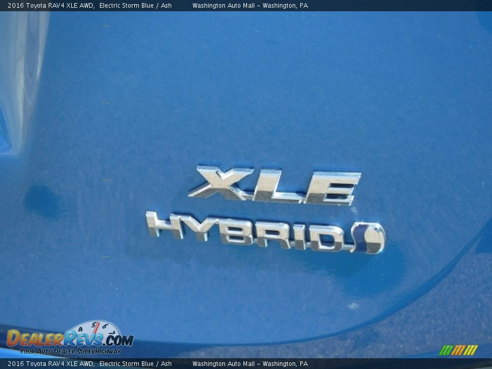 2016 Toyota RAV4 XLE AWD Electric Storm Blue / Ash Photo #11