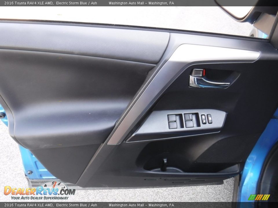 2016 Toyota RAV4 XLE AWD Electric Storm Blue / Ash Photo #13