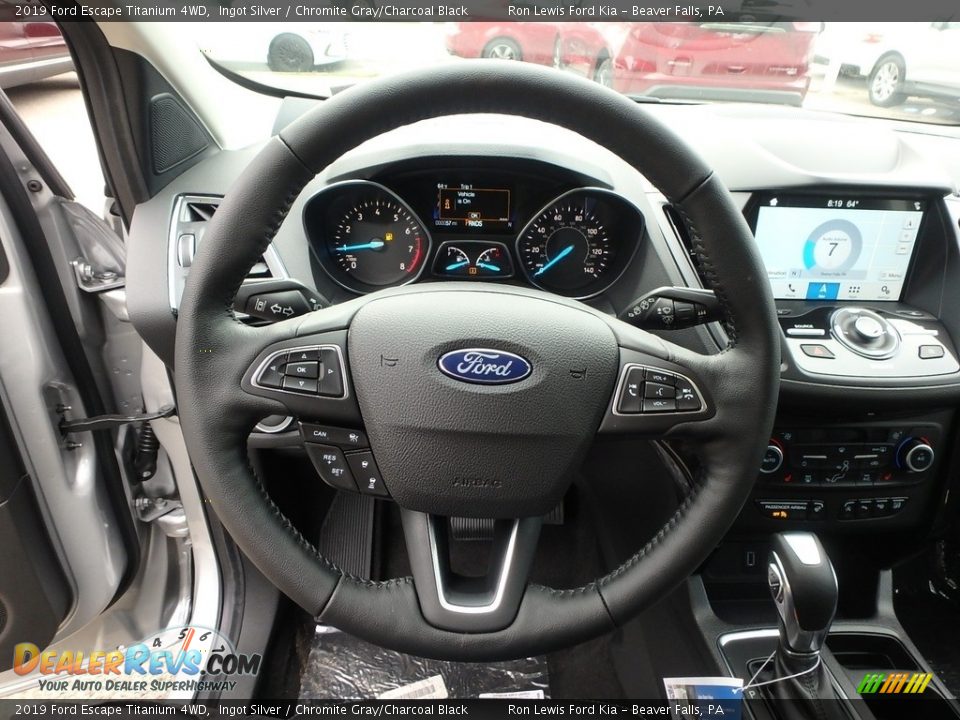 2019 Ford Escape Titanium 4WD Ingot Silver / Chromite Gray/Charcoal Black Photo #17