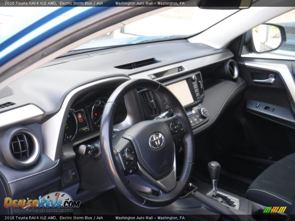 2016 Toyota RAV4 XLE AWD Electric Storm Blue / Ash Photo #14