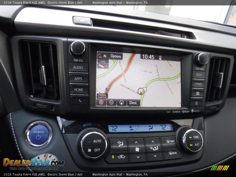 2016 Toyota RAV4 XLE AWD Electric Storm Blue / Ash Photo #17